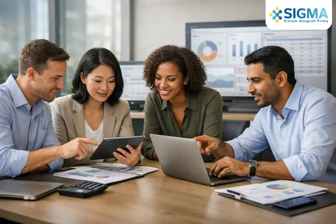 sistem keuangan ERP dan operasional bisnis Indonesia