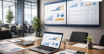 Dasbor laporan keuangan real-time pada Modul Finance SAP Business One