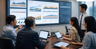 Dashboard SAP Business One Modul Inventory menampilkan grafik real-time stok gudang dan valuasi persediaan