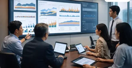 Dashboard SAP Business One Modul Inventory menampilkan grafik real-time stok gudang dan valuasi persediaan