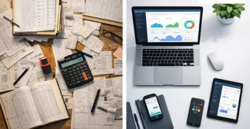 Perbandingan visual antara software akuntansi konvensional dan sistem ERP SAP Business One untuk efisiensi bisnis