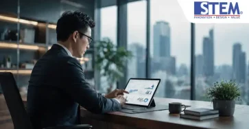 Finance Manager menggunakan dashboard SAP Business One untuk memantau proses tutup buku akhir tahun perusahaan yang akurat