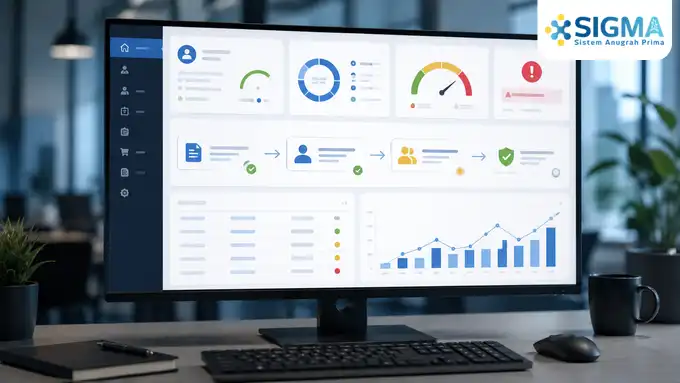Dashboard SAP Business One menunjukkan proses Approval Sales Order berdasarkan credit limit customer